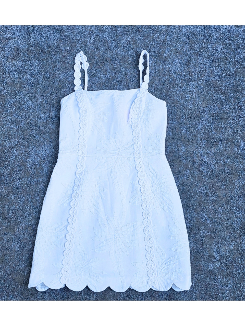 Lilly Pulitzer Resort‎ White Palm Paradise Pucker Jacquard Romper Dress 0 - Picture 6 of 14